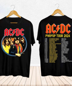 AcDc 2024 Tour Shirt, ACDC Pwr Up World Tour 2024 Shirt, ACDC Tour Merch