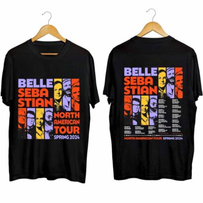 Belle and Sebastian 2024 Tour Shirt, Belle and Sebastian Band Fan Shirt, Belle and Sebastian 2024 North American Tour Shirt