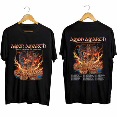 Amon Amarth Band Shirt, Metal Crushes All Tour 2024 Shirt, Amon Amarth 2024 Concert Shirt