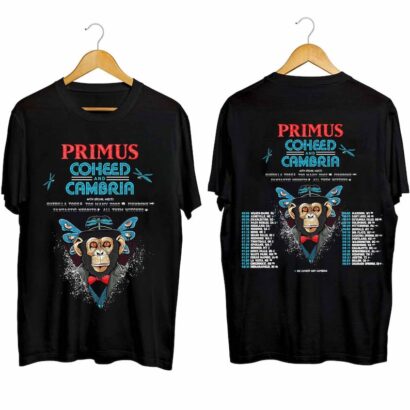 Primus Summer 2024 US Tour Shirt, Primus Fan Shirt, Primus 2024 Tour Shirt, Coheed and Cambria 2024 Tour Shirt