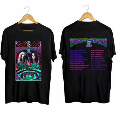 Rob Zombie Alice Cooper 2024 Tour Shirt, Rob Zombie and Alice Cooper 2024 Concert Shirt