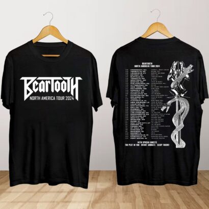 Beartooth North American Tour 2024 Shirt, Beartooth Concert Shirt, North American Tour 2024 Shirt