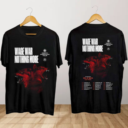 Nothing More and Wage War Spring 2024 US Tour Shirt, Nothing More Concert Shirt, Wage War Spring 2024 US Tour Shirt