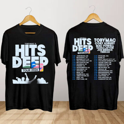 TobyMac Hits Deep Tour 2024 T Shirt, TobyMac Concert Shirt, Hits Deep Tour 2024 Shirt