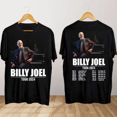 Billy Joel World Tour 2024 T Shirt, Billy Joel Concert Shirt, Billy Joel World Tour 2024 Shirt, Billy Joel Fan Gift, Billy Joel Tour Shirt