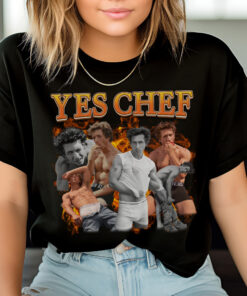 Jeremy Allen White Calvin Klein Yes Chef shirt, The Bear 90s bootleg retro merch tv show