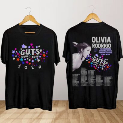 Olivia Guts World Tour 2024 Shirt, Olivia Concert Shirt, Guts World Tour 2024 Shirt, Rodrigo Tour Shirt