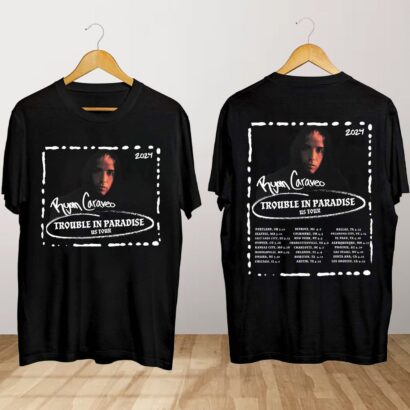 Ryan Caraveo Trouble in Paradise Tour 2024 Shirt, Ryan Caraveo Concert Shirt, Trouble in Paradise Tour 2024 Shirt