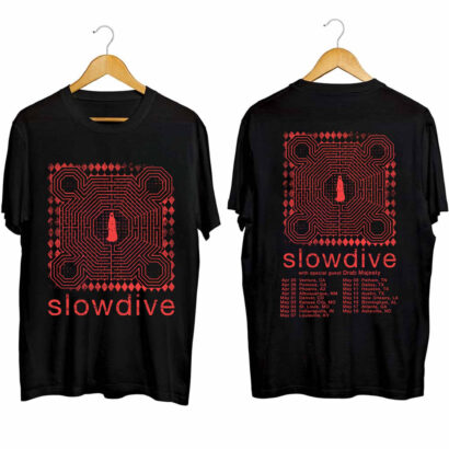 Slowdive 2024 Tour Shirt, Slowdive 2024 Concert Shirt, Slowdive Band Fan Shirt