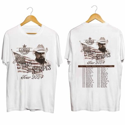 Creed Fisher 2024 tour shirt, Creed Fisher The Stars and Stripes Tour 2024 Shirt, Creed Fisher Shirt, The Stars and Stripes 2024