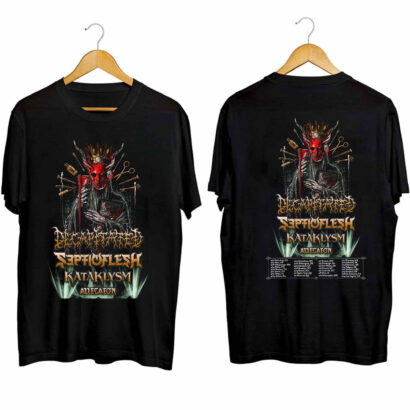 Decapitated and Septicflesh 2024 Tour Shirt, Decapitated 2024 Concert Shirt, Septicflesh Band Gift