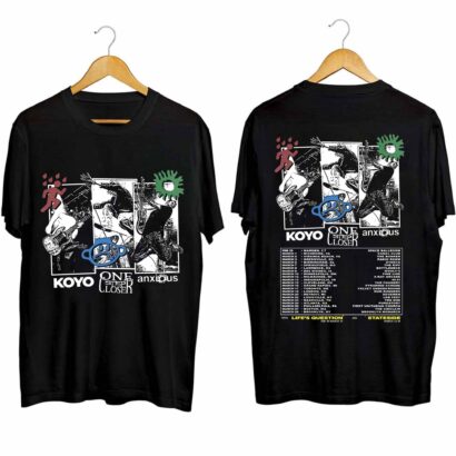 Anxious, Koyo, One Step Closer 2024 Tour Shirt, Anxious, Koyo, One Step 2024 Concert Shirt