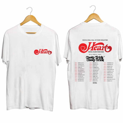 Heart 2024 Tour Shirt, Heart Band Shirt, Heart 2024 Concert Shirt, Heart Rock Band Royal Flush Tour Shirt