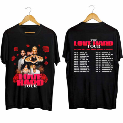 The Love Hard Tour 2024 Shirt, The Love Hard 2024 Concert Shirt, Keyshia Cole Trey Songz K. Michelle and Jaheim 2024 shirt