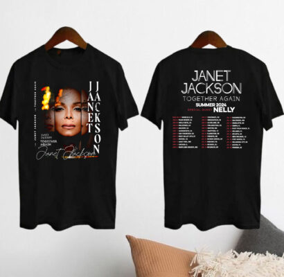 Janet Jackson tour 2024 shirt, 2024 Tour Janet Jackson Together Again T-Shirt, Janet Jackson merch tee