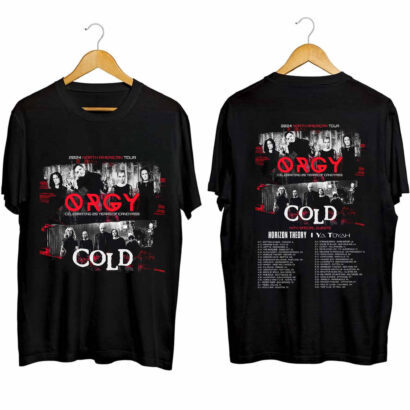 Orgy and Cold 2024 Tour Shirt, Orgy and Cold 2024 Concert Shirt, Orgy and Cold Band Shirt