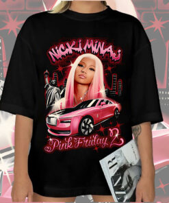 Nicki Minaj tour 2024 Shirt, Nicki Minaj Shirt, Pink Friday 2 Airbrush Nicki Minaj Shirt