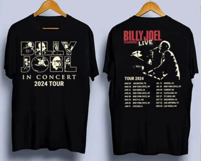 Billy Joel Music Tour 2024 Shirt, Vintage Billy Joel Music Tour Shirt, Billy Joel Merch Shirt