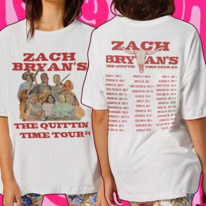 Zach Bryan The Quittin Time Tour 2024 Shirt, Zach Bryan Tour 2024 Shirt, Zach Bryan Shirt