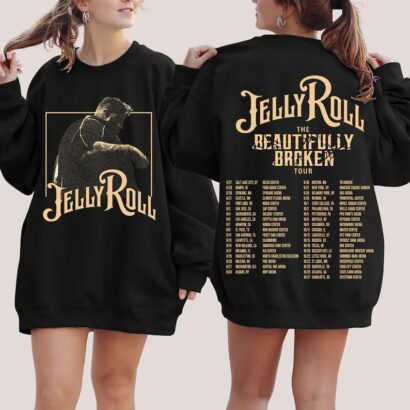 Jelly Roll The Beautifully Broken Tour 2024 Shirt, Jelly Roll 2024 Concert Shirt, The Beautifully Broken 2024 Tee