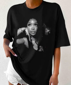 Sza Vintage Shirt, Sza New Vintage 90s Black T-Shirt