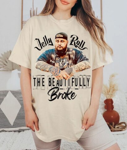 Jelly Roll Tour 2024 Shirt, Jelly Roll 2024 Concert Shirt, The Beautifully Broken 2024 Tee