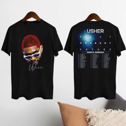 Usher Past Present Future Tour 2024 Shirt, Usher Concert 2024 Shirt, Usher Fan Gift, Usher Shirt, Usher Tour Merch