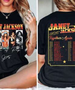 Together Again Tour 90s Vintage Shirt, Janet Jackson Double Side Shirt, Janet Jackson Concert Shirt,