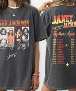 Together Again Tour 90s Vintage Shirt, Janet Jackson Double Side Shirt, Janet Jackson Concert Shirt,