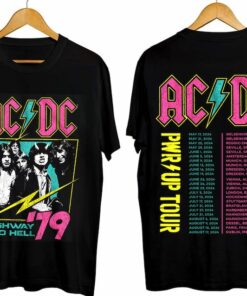 ACDC Band World Tour 2024 Shirt, Rock Band ACDC Pwr Up Tour 2024 Shirt, ACDC Band Fan Shirt, Acdc Merch