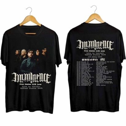 Imminence The Black Tour 2024 Shirt, Imminence Band Fan Shirt, Imminence 2024 Concert Shirt, The Black 2024 Concert Shirt