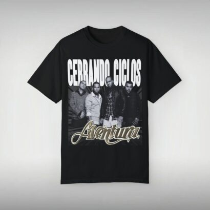 2024 Aventura Tour Concert, Bachata, Cerrando Ciclos, Graphic T-Shirt Merch Unisex