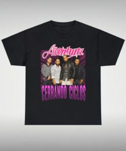 2024 Aventura Tour, Concert T-Shirt, Cerrando Ciclos, Pink Merch, Bachata, Romeo Santos, Unisex Heavy Cotton Tee