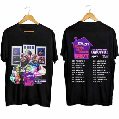 T-Pain 2024 Tour Shirt, Mansion In Wiscansin Party Tour 2024 Shirt, T-Pain Fan Shirt