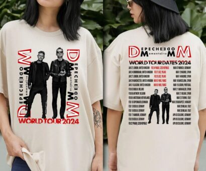 NEW Depeche Mode Memento Mori World Tour Dates 2024 Sweatshirt, Depeche Mode UK Tour 2024 Shirt, Depeche Mode Sweatshirt, 2024 Tour Shirts