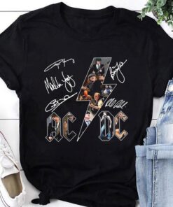 Acdc Band 90s Vintage Shirt, Acdc Rock Band Signatures Shirt, ACDC Pwr Up Tour 2024 Shirt, ACDC Graphic Tee