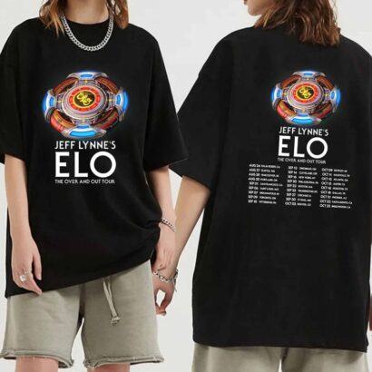 Jeff Lynne's ELO - The Over and Out Tour 2024 Shirt, Jeff Lynne's ELO Band Fan Shirt