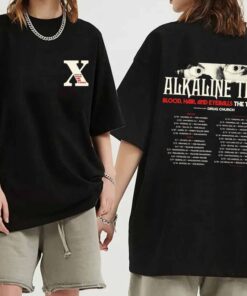 Alkaline Trio Blood Hair and Eyeballs Tour 2024 Shirt, Alkaline Trio Band Fan Shirt, Alkaline Trio Concert Shirt