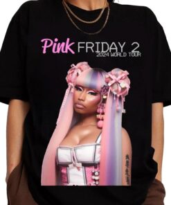 2024 Nicki Minaj Tour T-Shirt, Nicki Minaj Pink Friday 2 Concert Shirt, Nicki Minaj Fan Gift, Nicki Minaj Merch, Rapper Nicki Minaj Shirt