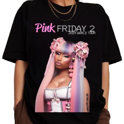 2024 Nicki Minaj Tour T-Shirt, Nicki Minaj Pink Friday 2 Concert Shirt, Nicki Minaj Fan Gift, Nicki Minaj Merch, Rapper Nicki Minaj Shirt