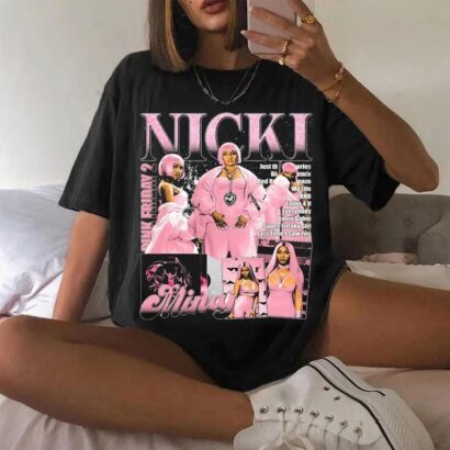 Retro Nicki Lewinsky Airbrush Style Shirt, Nicki Minaj T-shirt, Nicki Minaj Fan, Pink Friday 2 Shirt