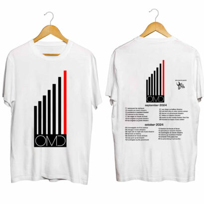 OMD Shirt, OMD North American Bauhaus Staircase Tour 2024 Shirt, Orchestral Manoeuvres in the Dark Band, OMD 2024 Concert Shirt