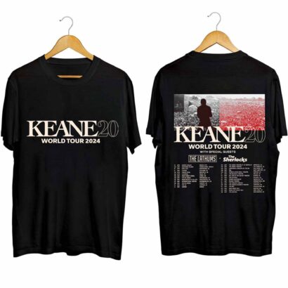 Keane World Tour 2024 Shirt, Keane Hopes and Fears 2024 Concert Shirt, Keane Band Fan Shirt, Keane 2024 Concert Shirt