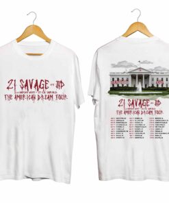 21 Savage 2024 tour shirt, the American Dream Tour 2024 Shirt, 21 Savage 2024 Concert Shirt, The American Dream 2024 Concert Shirt