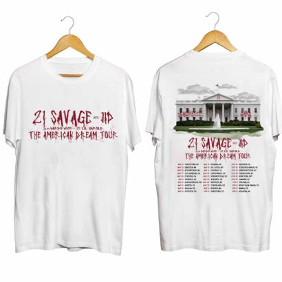 21 Savage 2024 tour shirt, the American Dream Tour 2024 Shirt, 21 Savage 2024 Concert Shirt, The American Dream 2024 Concert Shirt