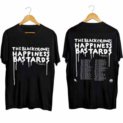 The Black Crowes 2024 tour shirt, The Black Crowes Happiness Bastards Tour Shirt, The Black Crowes 2024 Shirt, Happiness Bastards Shirt