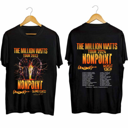 Nonpoint The Million Watts Tour 2024 Shirt, Nonpoint 2024 Concert Shirt, The Million Watts 2024 Concert Shirt