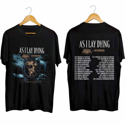 As I Lay Dying US Summer Tour 2024 Shirt, As I Lay Dying Band Fan Shirt, As I Lay Dying 2024 Concert Shirt