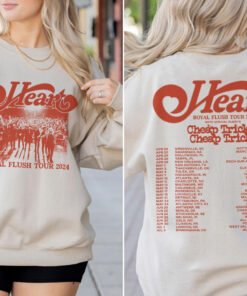 Heart 2024 Tour Shirt, Heart Band Fan Shirt, Heart 2024 Concert Shirt, Heart Rock Band Royal Flush Tour Shirt