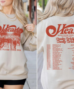 Heart 2024 Tour Shirt, Heart Band Fan Shirt, Heart 2024 Concert Shirt, Heart Rock Band Royal Flush Tour Shirt